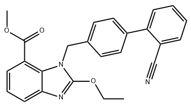 Metüül 1 - [(2 '{6}} tsüanobifenüül-4-yl) metüül] -2-etoksü-1H-bensimidasool-7-karboksülaat CAS nr:139481-44-0